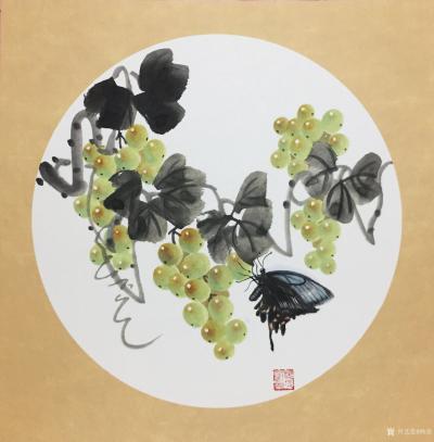 杨凌生活-一套写意葡萄完成，38:38c m，喜欢可以定制哦！【图1】