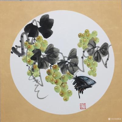 杨凌生活-一套写意葡萄完成，38:38c m，喜欢可以定制哦！【图3】