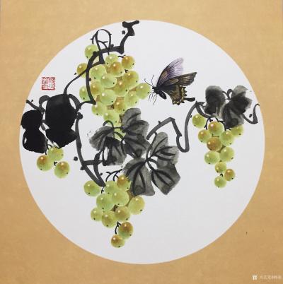 杨凌生活-一套写意葡萄完成，38:38c m，喜欢可以定制哦！【图4】