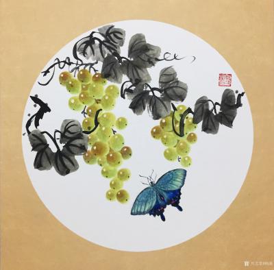 杨凌生活-一套写意葡萄完成，38:38c m，喜欢可以定制哦！【图5】