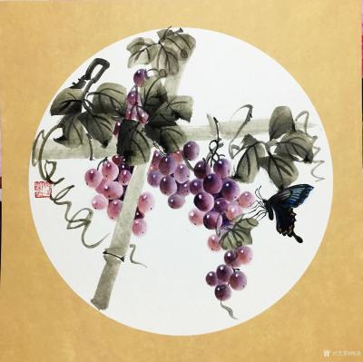 杨凌生活-一套写意葡萄完成，38:38c m，喜欢可以定制哦！【图7】