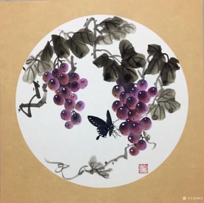 杨凌生活-一套写意葡萄完成，38:38c m，喜欢可以定制哦！【图8】