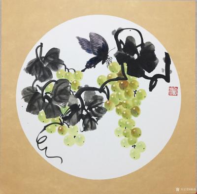 杨凌生活-一套写意葡萄完成，38:38c m，喜欢可以定制哦！【图9】