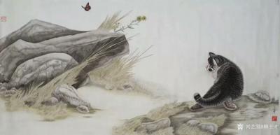 柳士才日记-国画动物画猫系列，《双雄》《童趣图》
引路靠贵人，走路靠自己，成长靠学习，成就【图3】