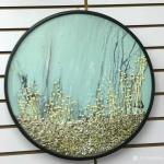 周海波日志-干花实物画！傲然挺立不失风骨！直径30.30/60.60cm【图1】