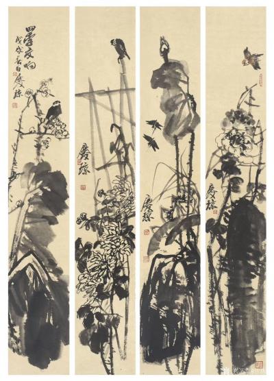 甘庆琼日记-关于写意画：中国画的用笔像老牛耕地，要把底土翻出来，沉着有力。点 、线要力透纸背【图6】