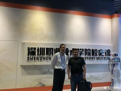 甘庆琼生活-应深圳职业技术学院邀请，前往洽谈合作、考察讲座场馆。感谢贵校相关书记、院长、图书【图1】