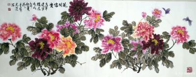 田光荣日记-今天，送快递时不慎丢失一幅牡丹，我又抓紧时间赶画出一幅。为了让顾客心里满意，我尽【图2】