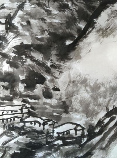 杨牧青日记-款识:后百年若有贤者，识得此画之意蕴，此人当为我门中人也。戊戌夏杨牧青。
规格【图2】