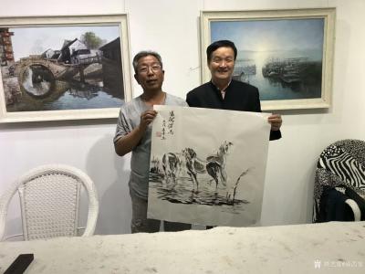 邵西安日记-新作于南京。国画奔马系列作品：《唐韵雄风》，《马到成功》，《马是江南月》，《辉煌【图4】