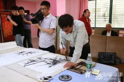 陈奇飞日记-画竹再配上山石流水，似听到泉水叮咚，小鸟叽叽，【图6】