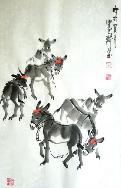 王文明日记-小舅子的命令，又画了十几头驴。【图1】