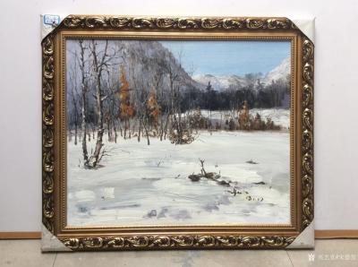 宋德发日记-客户定制的一批水粉画已经全部装裱完毕，准备发货，晒图做个留念。人靠衣装马靠鞍，一【图7】