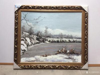 宋德发日记-客户定制的一批水粉画已经全部装裱完毕，准备发货，晒图做个留念。人靠衣装马靠鞍，一【图9】