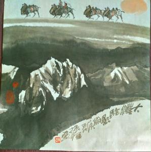 13031328216国画作品-《董振堂作品》