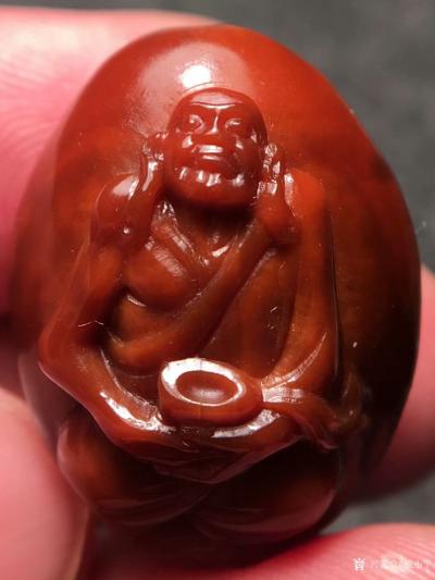 税小宁收藏-请欣赏吧, 这是客户六年前买的核雕，完美包浆玉化通透！买的时候是2.0！现缩水1【图3】