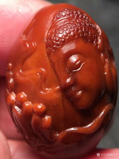 税小宁收藏-请欣赏吧, 这是客户六年前买的核雕，完美包浆玉化通透！买的时候是2.0！现缩水1【图5】