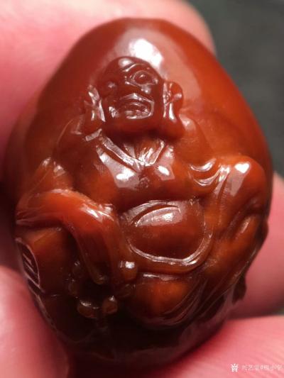 税小宁收藏-请欣赏吧, 这是客户六年前买的核雕，完美包浆玉化通透！买的时候是2.0！现缩水1【图9】