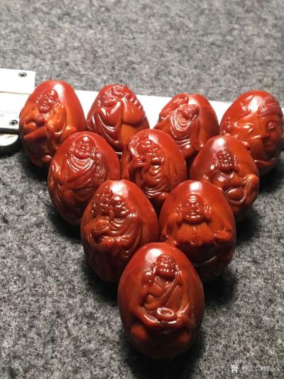 税小宁收藏-请欣赏吧, 这是客户六年前买的核雕，完美包浆玉化通透！买的时候是2.0！现缩水1【图10】