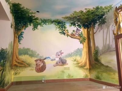 周海波日记-小清新的儿童闺房壁画！  美育要从娃娃抓起！
从小种下美的种子！       【图2】