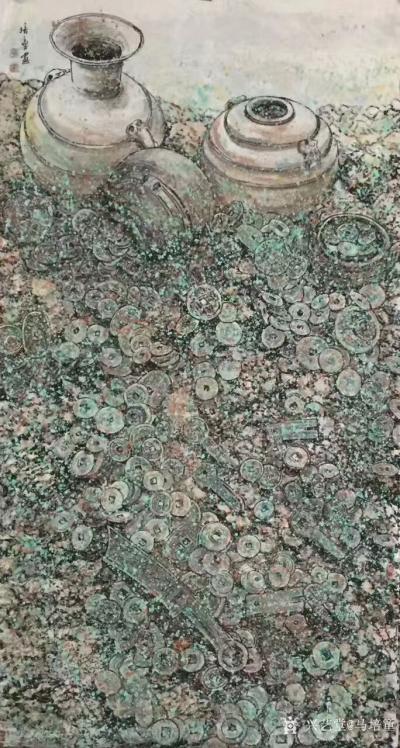 马培童日记-2018年6月1日宣布，我的书画作品价格，焦墨焦彩山水 ，画展精品每平尺二万元，【图6】