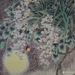 韩梅日志-我爱幽兰异众芳，不将颜色媚春阳。四尺斗方工笔画兰花《幽谷兰香【图1】