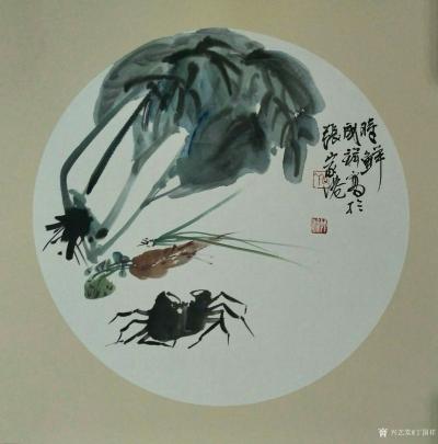 丁国祥日记-在张家港笔会的作品《百花头上春正月，王者香传第一枝》，《时鲜》，《群龙戏海》，《【图1】