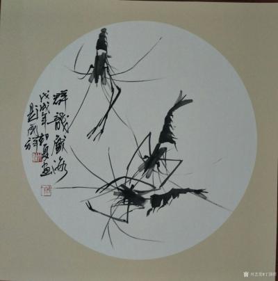 丁国祥日记-在张家港笔会的作品《百花头上春正月，王者香传第一枝》，《时鲜》，《群龙戏海》，《【图2】