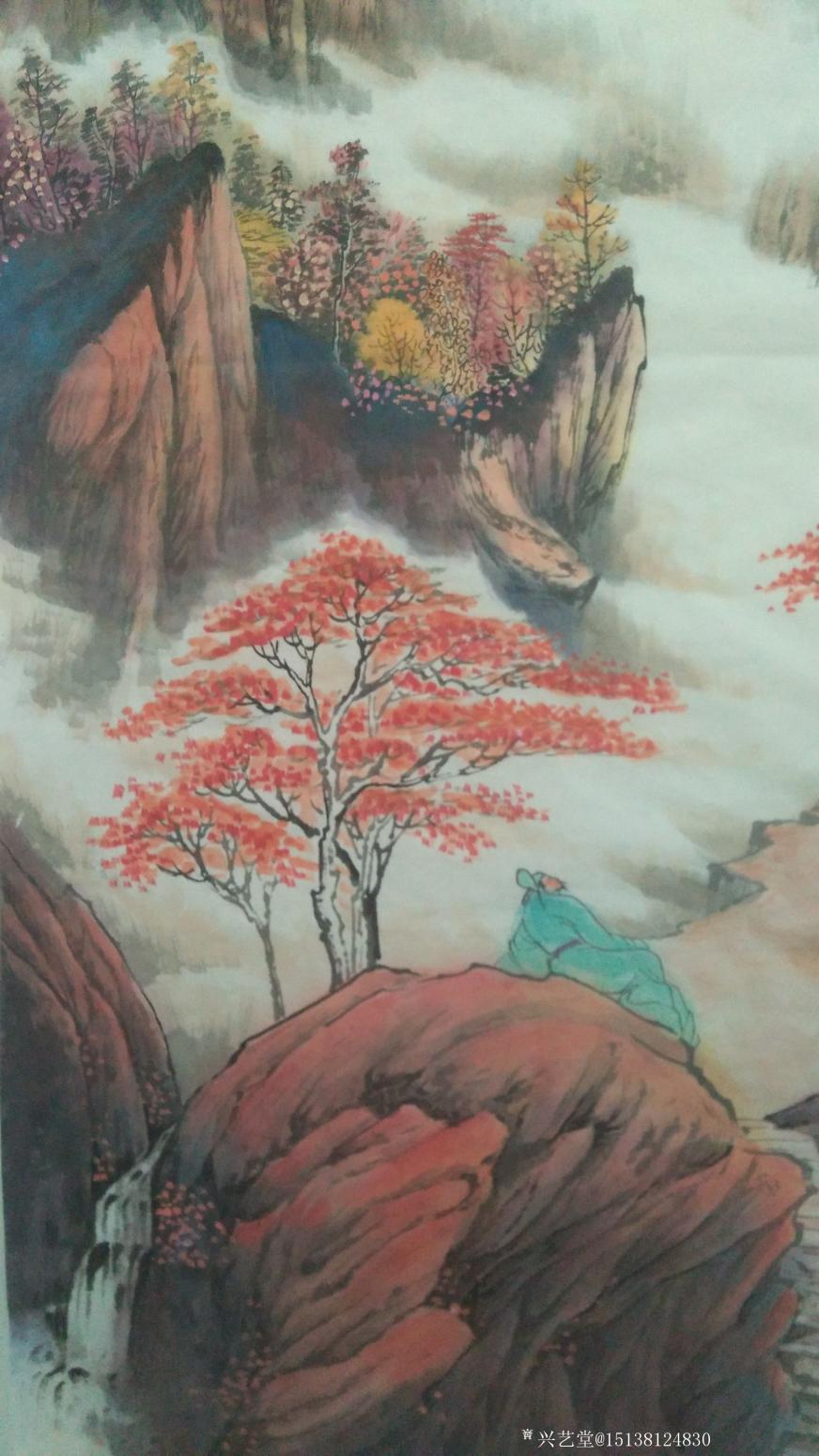 15138124830国画作品《山行》【图2】