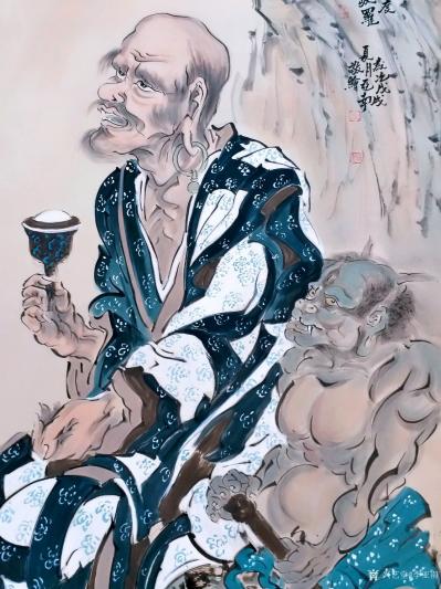 李亚南日记-十八罗汉系列之一宾度罗跋罗堕阁尊者【图1】