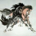 刘建国日志-国画骏马图新作《塞北雄风》，《草原盛会》，《草原盛会》
【【图4】