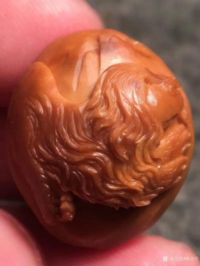 税小宁日记-核雕狗狗创意之作, 尺寸2.0X2.4最新风格，旺财表情丰富，特别的生动！狗狗是【图2】