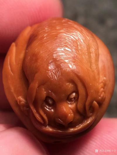 税小宁日记-核雕狗狗创意之作, 尺寸2.0X2.4最新风格，旺财表情丰富，特别的生动！狗狗是【图3】