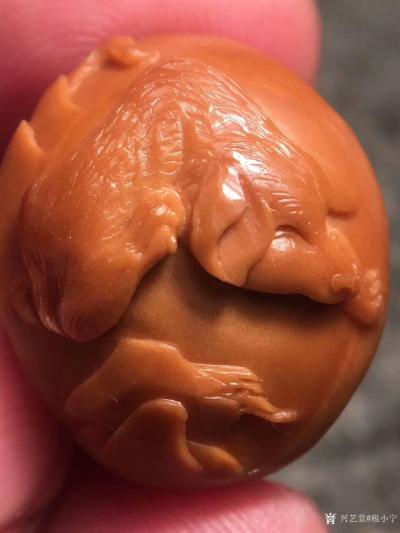 税小宁日记-核雕狗狗创意之作, 尺寸2.0X2.4最新风格，旺财表情丰富，特别的生动！狗狗是【图4】