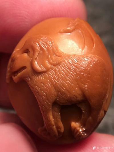 税小宁日记-核雕狗狗创意之作, 尺寸2.0X2.4最新风格，旺财表情丰富，特别的生动！狗狗是【图7】