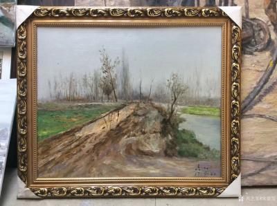 宋德发日记-又一批风景水粉画装裱完毕，准备发货，晒图留念。装裱以后是不是好看很多，拿回家直接【图7】