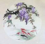 徐建清日志-国画花鸟画《群英图》1幅，山水画斗方《松山云泉》两幅。都说装【图1】