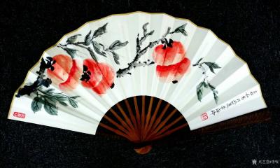 李牧日记-发一组收藏折扇《吉祥如意》，《事事如意》，《竹韵图》，《兰香》，《金玉戏水》，《【图1】