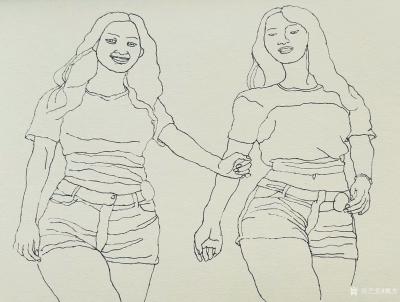 魏杰日记-本周人物速写作品10幅，敬请欣赏，【图2】