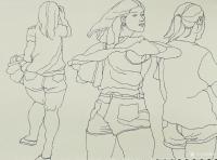 艺术家魏杰日记:本周人物速写作品10幅，敬请欣赏，【图4】