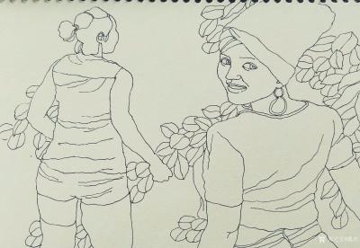 魏杰日记-本周人物速写作品10幅，敬请欣赏，【图10】