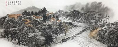 路永仁日记-国画山水画《家山逐梦北风里》，请欣赏【图2】