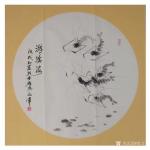 党文军日志-初作《九龙畅游乐天池》，《神龙六顺》，画几只大肥虾，以供一乐【图3】