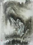 陈刚日志-国画山水画，取元稹离思句，《曾经沧海难为水，除去巫山不是云》【图1】