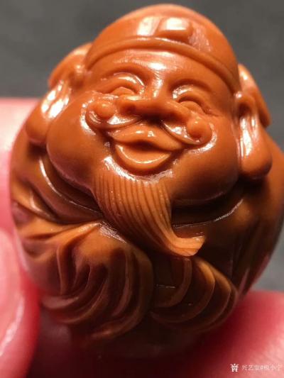 税小宁日记-精品铁核《八宝财神》1.9x2.3 老树铁核 圆饱满，雕工干净 做工精美 开脸喜【图4】