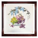 徐建清日志-国画山水斗方《深山云起》，花鸟斗方《春到江南》，《群英图》【图4】