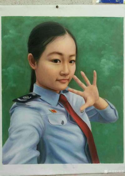 黎群日记-美女肖像油画:青春那么美好，值得画下来做留念，欢迎来图（照片也可以）订制。【图2】