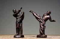 艺术家明清古艺收藏:案头摆件“武僧” 练武
尺寸：高23，铜制
造型独特 罕【图1】