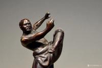 艺术家明清古艺收藏:案头摆件“武僧” 练武
尺寸：高23，铜制
造型独特 罕【图3】