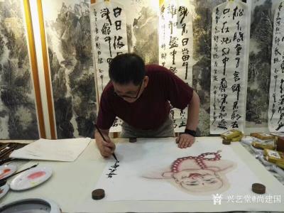 尚建国日记-善行天下，友朋兄弟结佛缘！
金昌的杨兄，汇集海内外书画英才，打理着自己的书画院【图5】